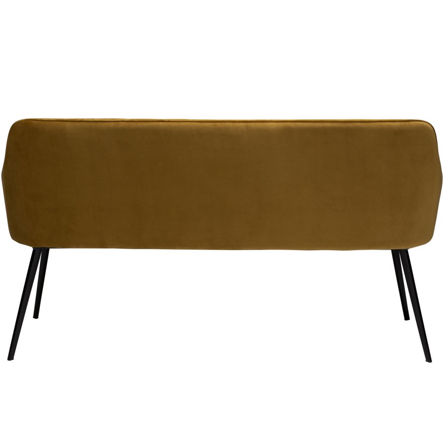 DAN-FORM Embrace sofabnk, m. armln - bronze velour og sort stl