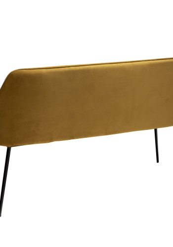 DAN-FORM Embrace sofabnk, m. armln - bronze velour og sort stl