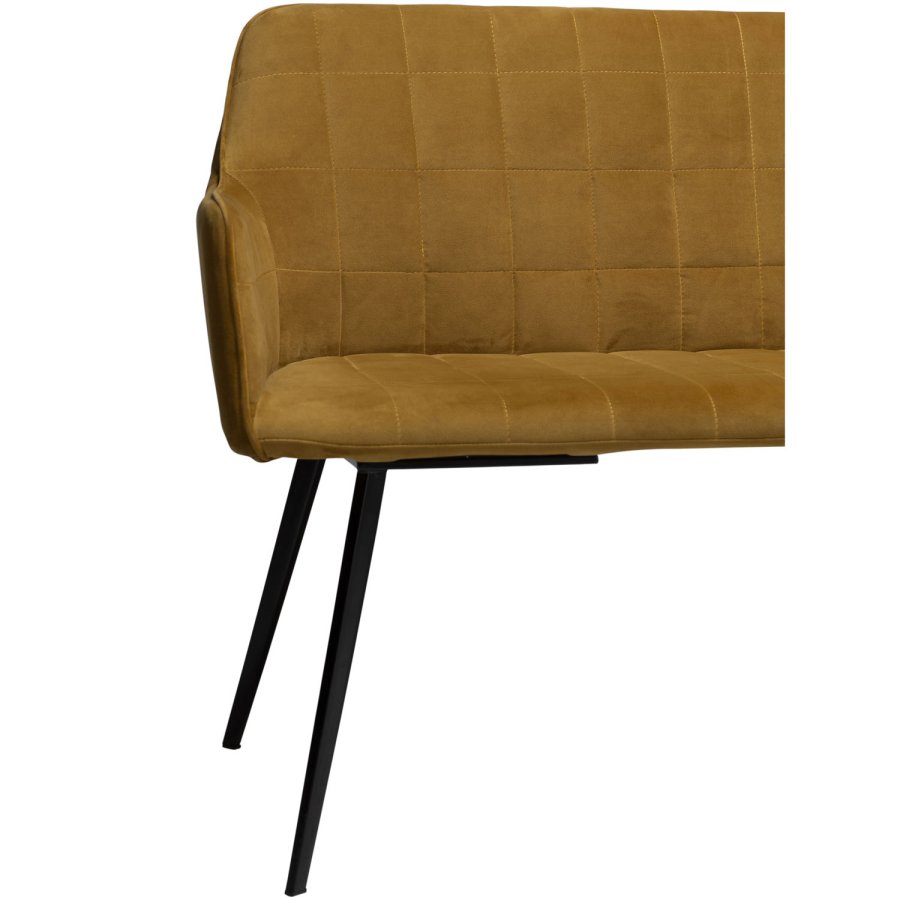 DAN-FORM Embrace sofabnk, m. armln - bronze velour og sort stl
