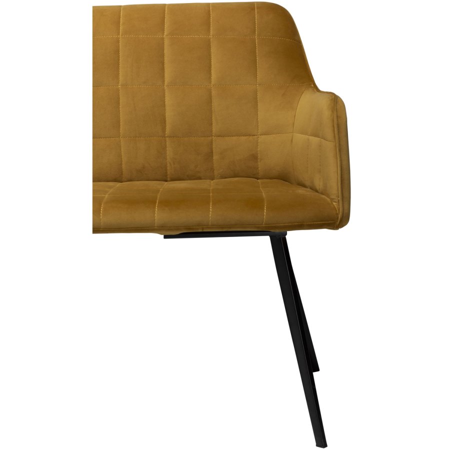 DAN-FORM Embrace sofabnk, m. armln - bronze velour og sort stl