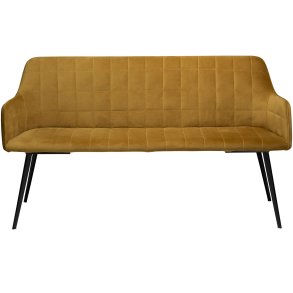 DAN-FORM Embrace sofabnk, m. armln - bronze velour og sort stl