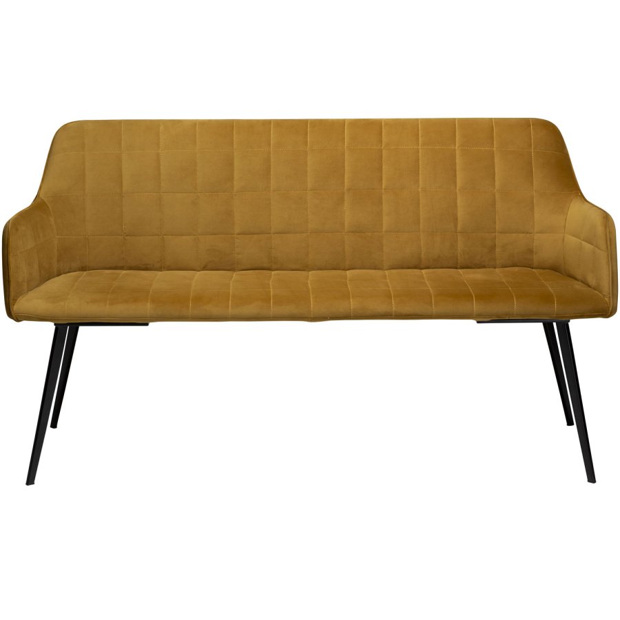 DAN-FORM Embrace sofabnk, m. armln - bronze velour og sort stl