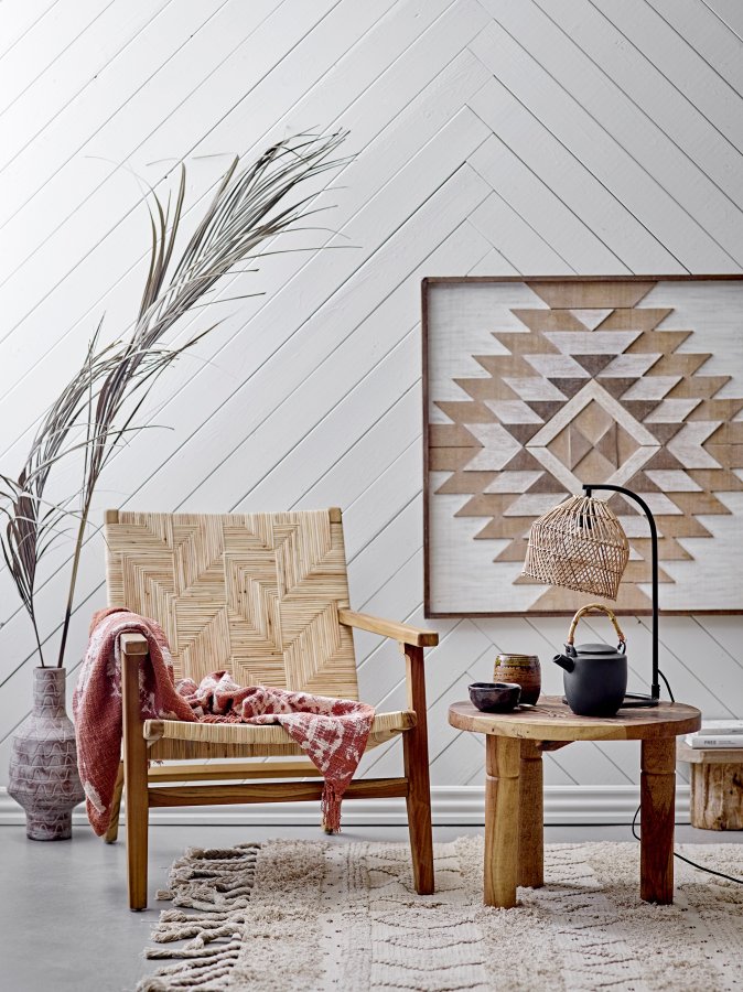 CREATIVE COLLECTION Dasha gulvtppe, rektangulr - natur bomuld (200x140)