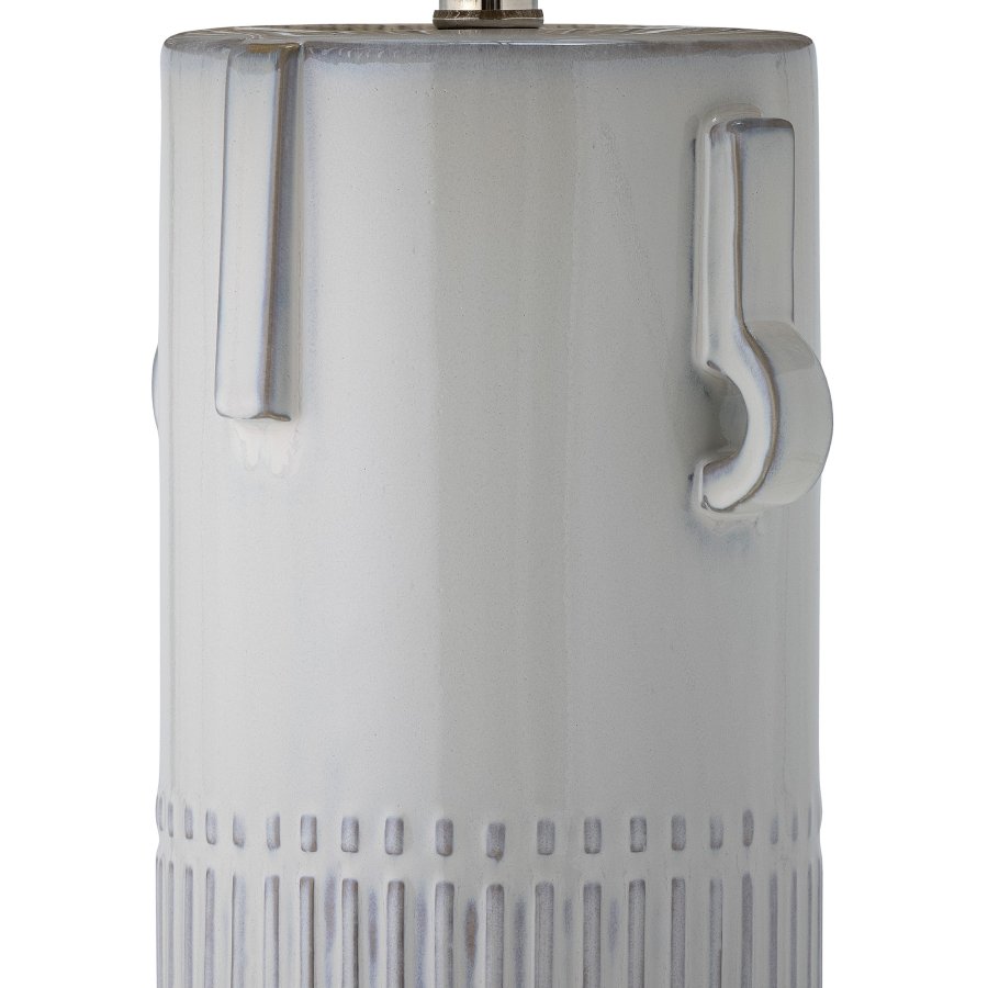 BLOOMINGVILLE Rama bordlampe - jute og hvid stentj