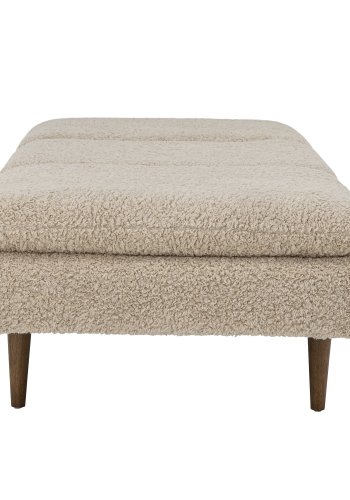 BLOOMINGVILLE Pione daybed - natur polyester og brun gummitr (198x77)