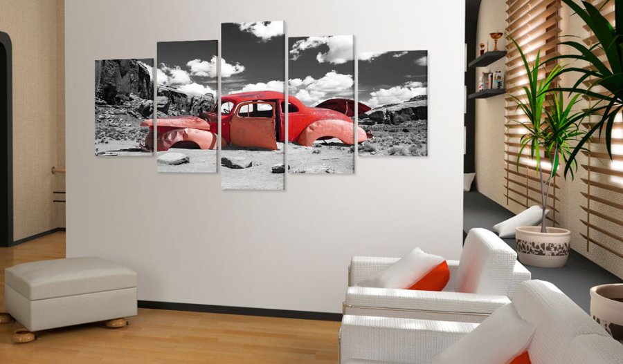 ARTGEIST billede af bil, 5-delt - In seclusion - Flere strrelser