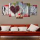 ARTGEIST billede i kork, 5-delt - Coffee heart Home - Flere strrelser