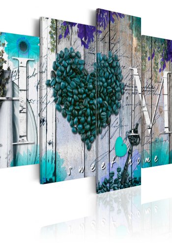 ARTGEIST billede i kork, 5-delt - Coffee heart - Flere strrelser