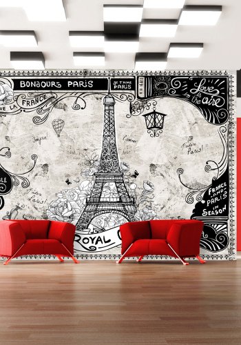 ARTGEIST - Fototapet i retro stil og Paris tema - Flere strrelser