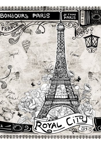 ARTGEIST - Fototapet i retro stil og Paris tema - Flere strrelser