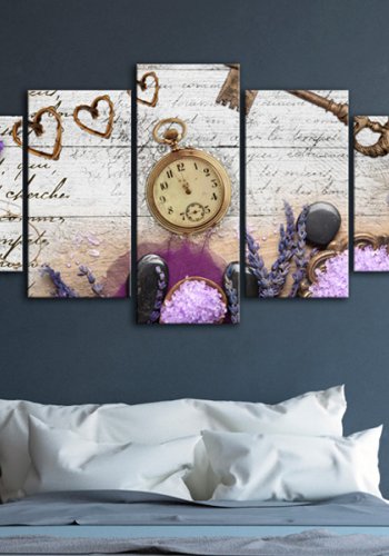 ARTGEIST billede i kork, 5-delt - Heather composition - Flere strrelser