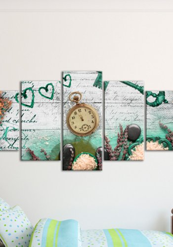 ARTGEIST billede p kork, 5-delt - Emerald composition - Flere strrelser