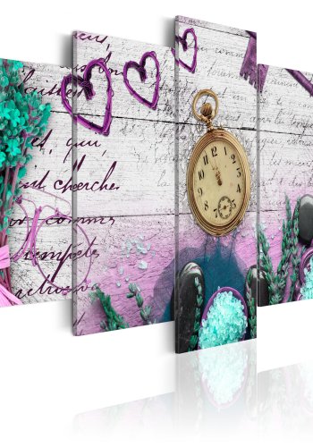 ARTGEIST billede p kork, 5-delt - Amethyst composition - Flere strrelser