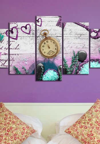 ARTGEIST billede p kork, 5-delt - Amethyst composition - Flere strrelser