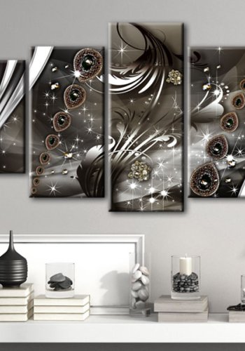 ARTGEIST billede p lrred - Improvisation with jewelry - Flere strrelser