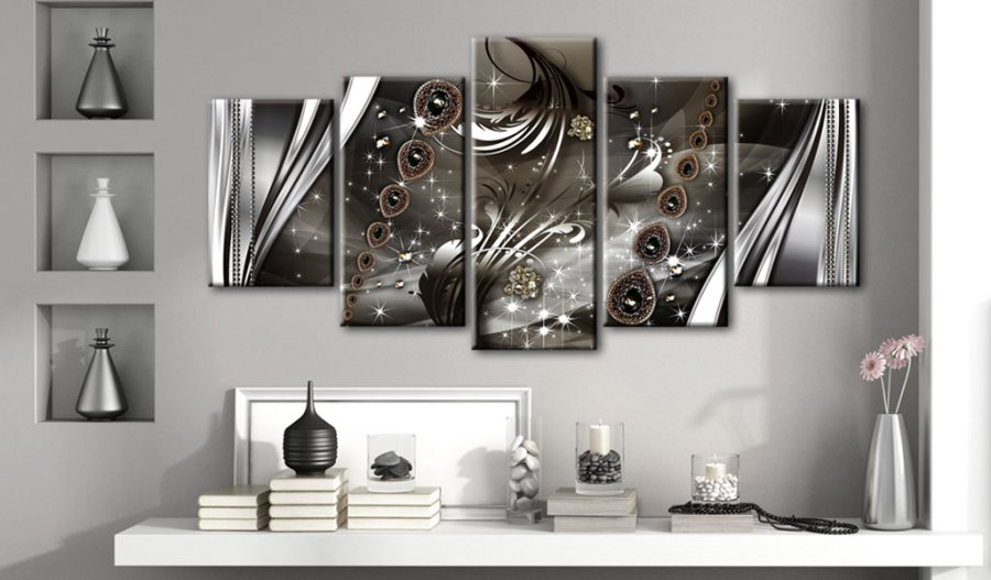 ARTGEIST billede p lrred - Improvisation with jewelry - Flere strrelser