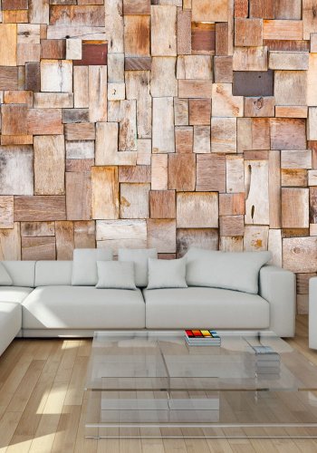 ARTGEIST - Fototapet af tr-vg udarbejdet af en masse tr-elementer - Flere strrelser