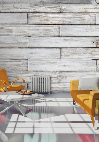 ARTGEIST - Fototapet af tr-vg udarbejdet af gamle brdder - Flere strrelser