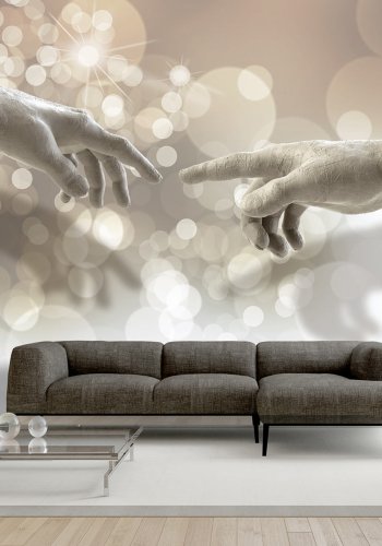 ARTGEIST - Fototapet med to hnder der mdes - Flere strrelser