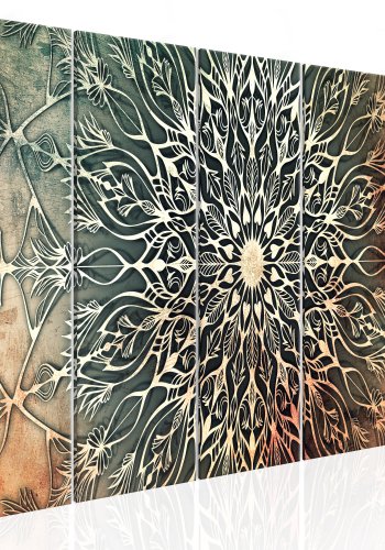 ARTGEIST 5-delt billede - Center Narrow Green - Flere strrelser