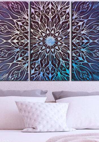 ARTGEIST 5-delt billede - Center Narrow Blue - Flere strrelser