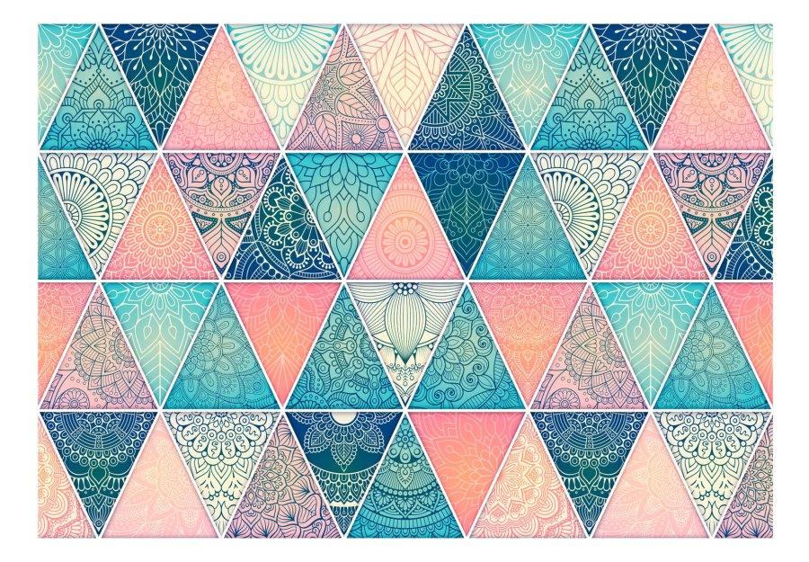 ARTGEIST Fototapet - Oriental Triangles, trekanter med mandala (flere strrelser)