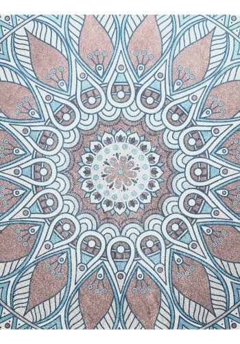 ARTGEIST Fototapet - Oriental Circle, stort mandala i blde farver (flere strrelser)