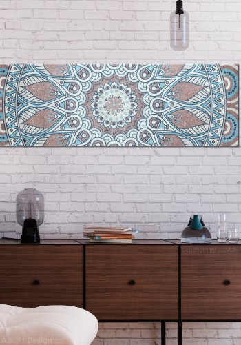 ARTGEIST - Billede i mosaik design og rolige nuancer trykt p lrred - Flere strrelser