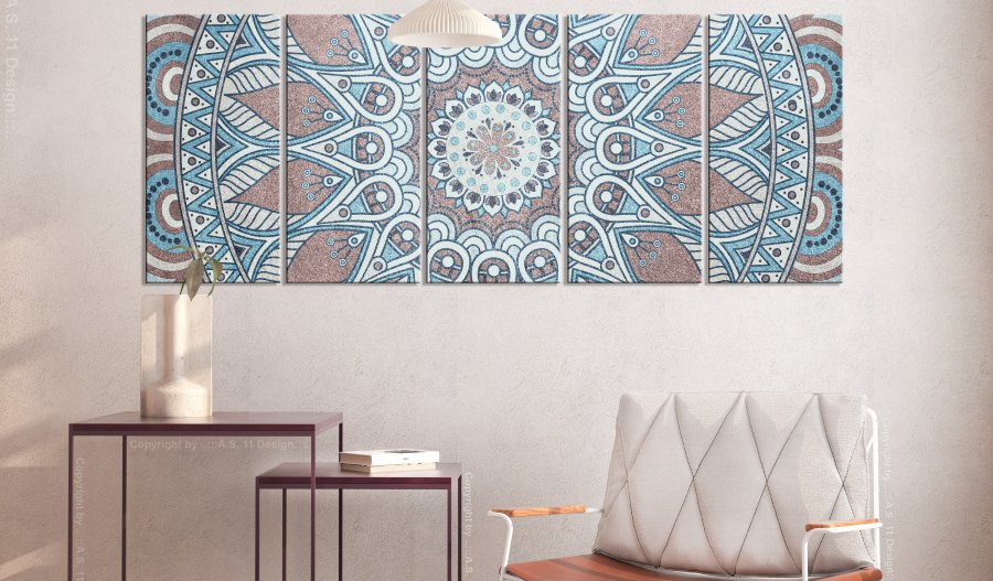 ARTGEIST billede p lrred - Orientalsk cirkel - Flere strrelser  