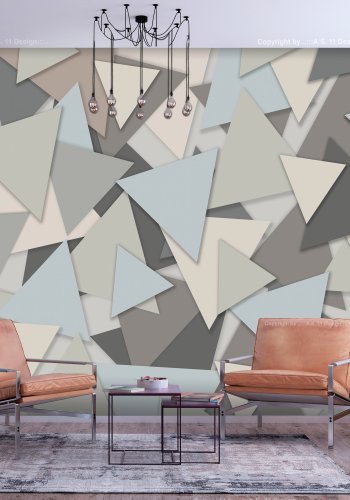 ARTGEIST Fototapet - Geometric Puzzle, geometrisk puslespil (flere strrelser)