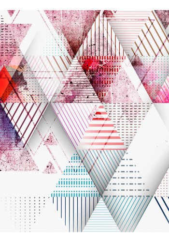 ARTGEIST Fototapet - Triangular World, triangulrt mnster (flere strrelser)