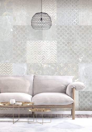 ARTGEIST Fototapet - Tiles, forskellige fliser (flere strelser)