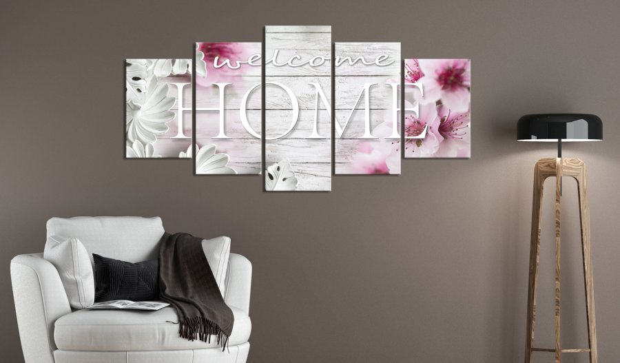 ARTGEIST billede p lrred - Spring Greeting, 5-delt - Flere strrelser