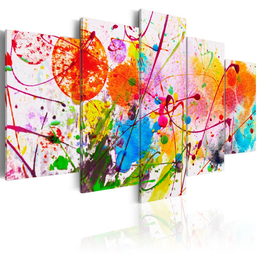 ARTGEIST billede trykt p lrred - Summer of Colours, 5-delt - Flere strrelser