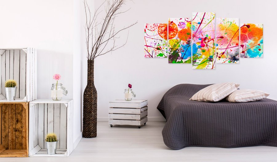 ARTGEIST billede trykt p lrred - Summer of Colours, 5-delt - Flere strrelser