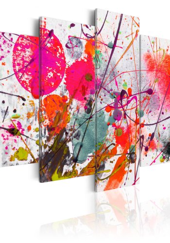 ARTGEIST billede trykt p lrred - Dance of Red, 5-delt - Flere strrelser