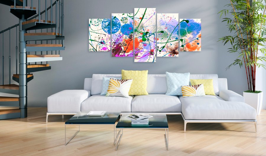 ARTGEIST billede trykt p lrred - Artist's Fun, 5-delt - Flere strrelser