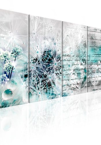 ARTGEIST Covered with Ice I - Billede med mlkebtter i is trykt p lrred - Flere strrelser