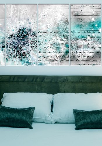 ARTGEIST Covered with Ice I - Billede med mlkebtter i is trykt p lrred - Flere strrelser