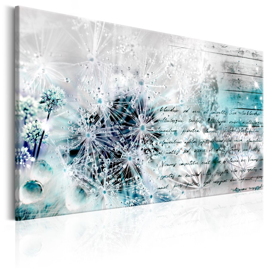 ARTGEIST Winter Stationery - Billede med mlkebtter i is trykt p lrred - Flere strrelser