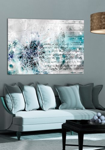 ARTGEIST Winter Stationery - Billede med mlkebtter i is trykt p lrred - Flere strrelser