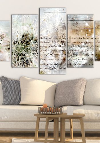 ARTGEIST Starry Dandelions II - Billede med mlkebtter trykt p lrred - Flere strrelser