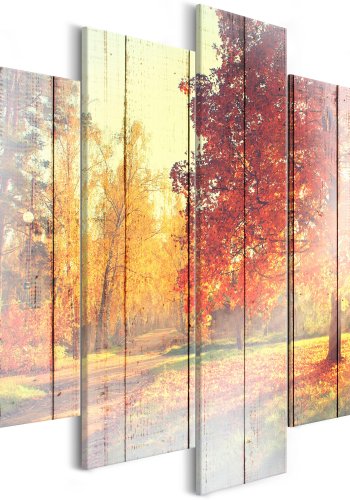 ARTGEIST billede trykt p lrred - Efterrssolen, 5-delt - Flere strrelser