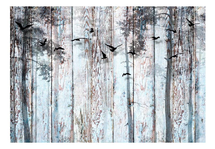 ARTGEIST Fototapet - Close to Nature fugle p trbaggrund (flere strrelser)