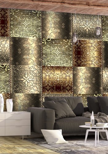 ARTGEIST Fototapet - Metal Plates, metalplader med mnster (flere strrelser)