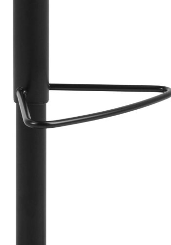 ACT NORDIC Sylvia barstol, m. rygln, fodsttte og gaspatron - sort PU og sort stl