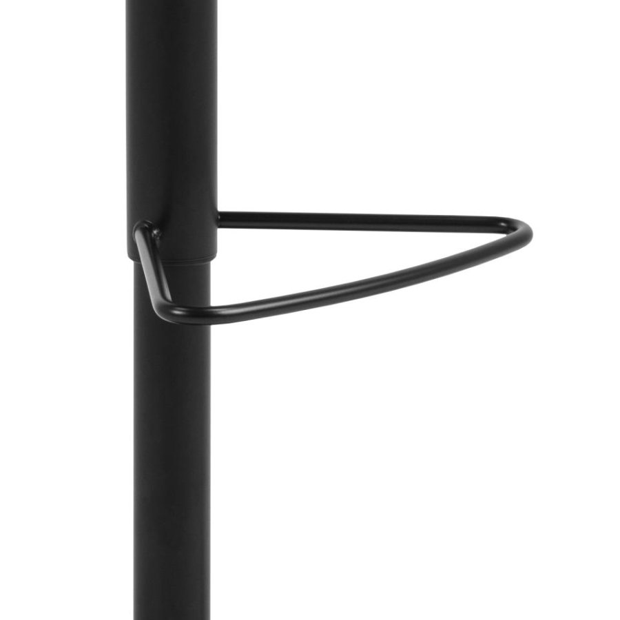 ACT NORDIC Sylvia barstol, m. rygln, fodsttte og gaspatron - sort PU og sort stl