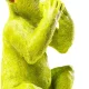 KARE DESIGN Monkey Iwazaru sparebsse - lime grn polyresin (H:35)