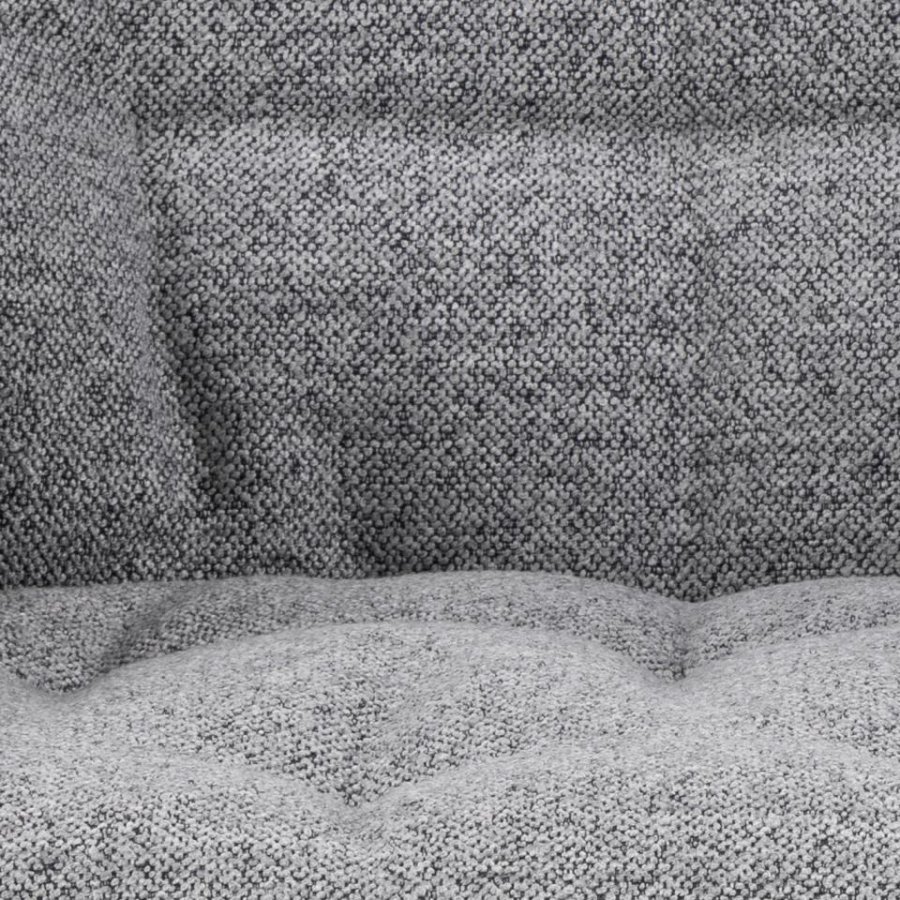 ACT NORDIC Brooke loungestol, m. armln - gr stof og sort stl