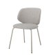 BLOOMINGVILLE Ponte spisebordsstol - gr bouclé polyester og metal